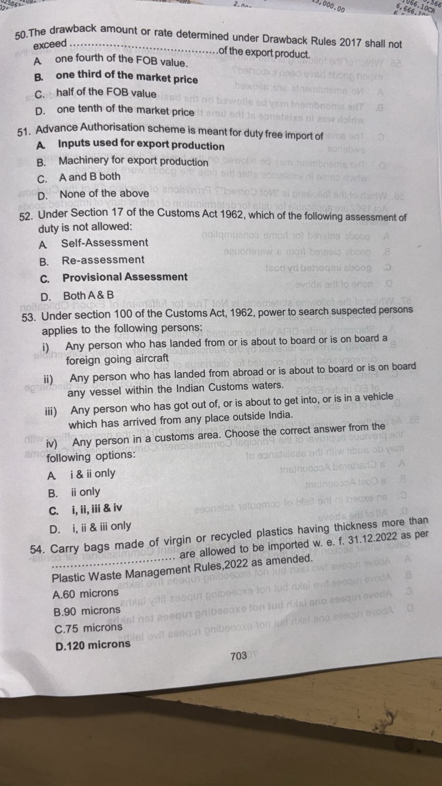 CBLR F Card: Oral Exam Programme